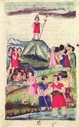 Ilustrace Manco Capac, z „Historie a královské genealogie peruánských králů Inků, jejich činy, zvyky, kostýmy a způsob vlády“, známý jako Codice Murua