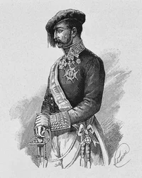 Portrét carlist General Tomas Zumalacarregui (1788-1835)