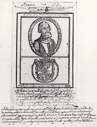 Portrét Hernanda Cortese (1485-1547) a jeho paží