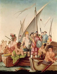 Příchod Hernanda Cortése (1485-1547) do Mexika