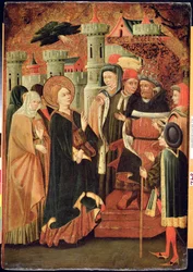 Posvěcení ženy (tempera na panelu)