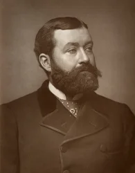 George Robert Sims , britský novinář, básník, dramatik a romanopisec, 1884