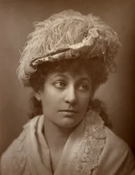 Lucy Buckstone , britská herečka, 1884.