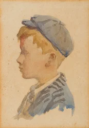 Portrét Aleca, kolem roku 1904 (akvarel na papíře)