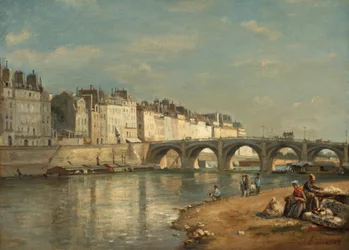 Tournelle Bridge, Paříž, 1862.