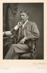 George du Maurier (1834-96), výtvarník, karikaturista a romanopisec, portrétní fotografie