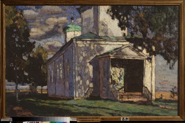 Letní den. Obraz Stanislava Yulianoviče Žukovského (1873-1944), olej na plátně