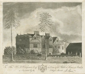 Bushbury - Moseley Old Hall: rytina akvatinty a [18. století]