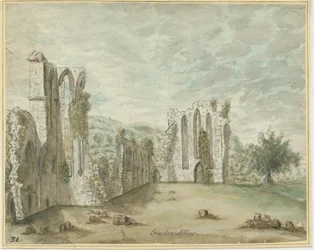 Croxden Abbey: malba vodovými barvami, nd [1762-1802] (malba)