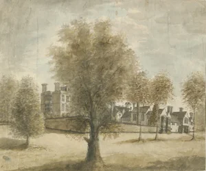 Drayton Bassett - "Drayton Manor": malba vodovými barvami, nd [1789-1793]