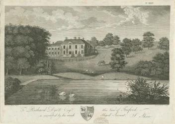 Freeford Hall: rytina, nd [1797] (tisk)