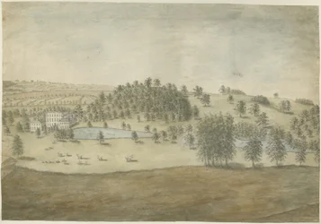 Himley Hall: malba vodovými barvami, nd [1762-1798]