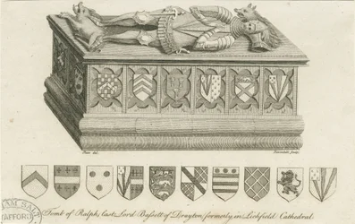 Katedrála Lichfield - Hrob lorda Bassetta: rytina a [c 1791] (tisk)