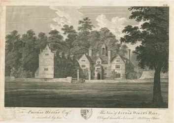 Norton Canes - Little Wyrley Hall: rytina, nd [1762-1802] (tisk)
