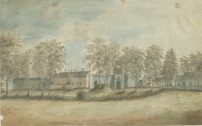 Rushall Castle/Hall: malba vodovými barvami, nd [1791]