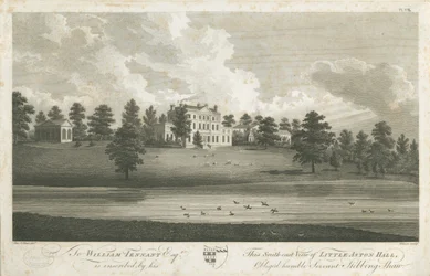 Shenstone - Little Aston Hall: rytina, nd [1762-1798] (tisk)