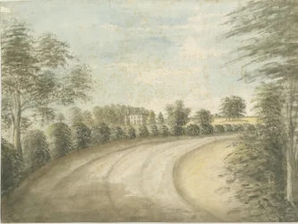 Statfold Hall: malba vodovými barvami, nd [1762-1802]