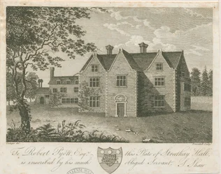 Streethay Hall: rytina a [konec 18. století] (tisk)