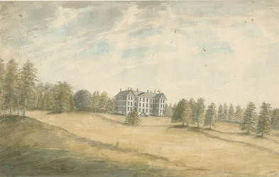 Wrottesley Hall: malba vodovými barvami, nd [1762-1802]