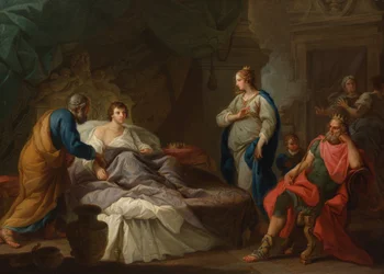 Antiochus touží po Stratonicích, c. 1740.
