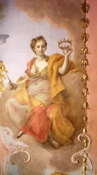 Muse Erato, počátek 70. let 18. století.