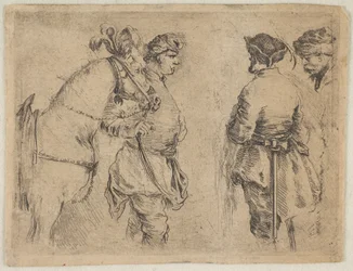 Polák držící koně za uzdu, ca. 1662.
