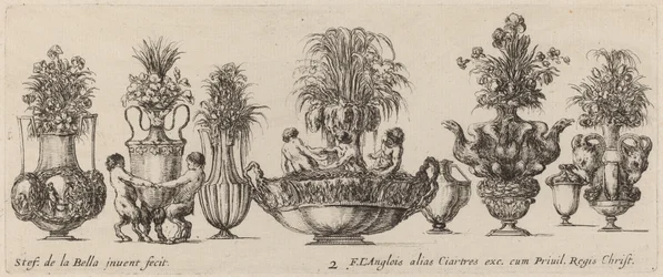 Fantastické vázy, pravděpodobně 1646.