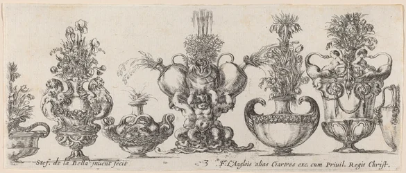 Fantastické vázy, pravděpodobně 1646.