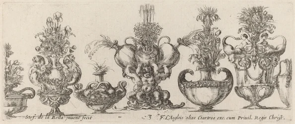 Fantastické vázy, pravděpodobně 1646.