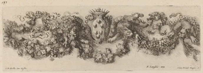 Věneček s Medicejským erbem, pravděpodobně 1648.