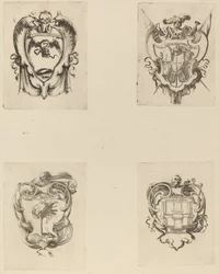 Čtyři emblémy pro pohřeb prince Francesca de Medici.