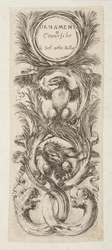 Frontispis: Ornamenty nebo grotesky, ca. 1653.