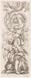 Talíř, ze série Ornamenti o grotesche (Ornamenty nebo grotesky)