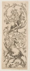 Dvě kozy okusující větve, ca. 1653.