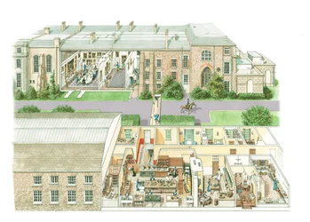 Petworth House, asi 1890-1914 (tuš a akvarel na papíře)