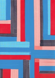 Criss cross II, 2017 (páska na papíře)