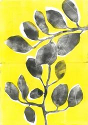 Letní zahrada IV, 2015 (monotisk na papíře)