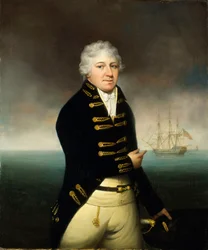 Portrét kapitána Východoindické společnosti, kolem roku 1800 (olejomalba)