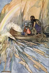 "Doprav nás rychle, člun Mananan, do zahrady Hesperidek", c1910.