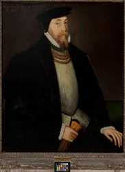 Sir Thomas Gresham (asi 1518-1579), asi 1518-79 (olej na desce)