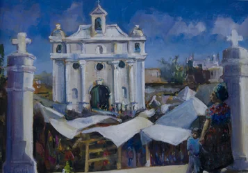 Den na trhu v Guatemale, 2011,
