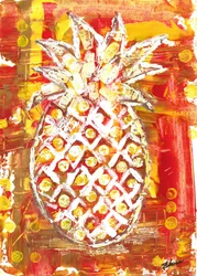Zářivý tropický ananas