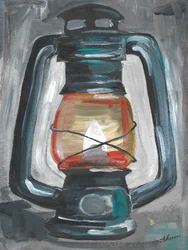 Teplé světlo lucerny