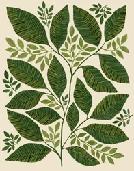 Zelené botanické listy