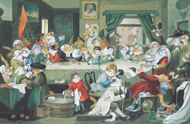 Ilustrace z knihy Cats Galore! A Compendium of Cultured Cats (vyd. 2015)
