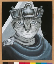 Ilustrace z knihy Cats Galore! A Compendium of Cultured Cats (vyd. 2015)