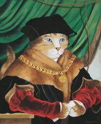 Ilustrace z knihy Cats Galore! A Compendium of Cultured Cats (vyd. 2015)