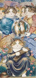 Ilustrace z knihy Cats Galore! A Compendium of Cultured Cats (vyd. 2015)