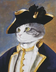 Ilustrace z knihy Cats Galore! A Compendium of Cultured Cats (vyd. 2015)