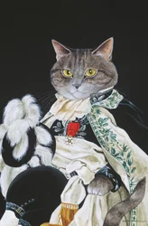 Ilustrace z knihy Cats Galore! A Compendium of Cultured Cats (vyd. 2015)